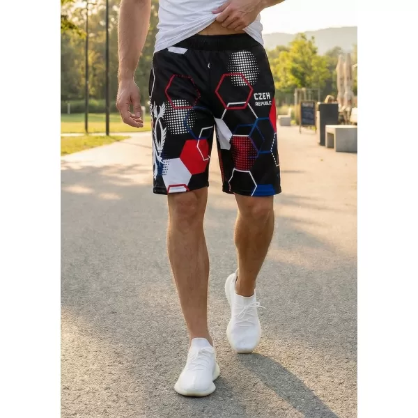  Herren Premium Funktionsshorts ohne Taschen ALTISPORT VOJ/ALM036KRA02 HEXA SCHWARZ 