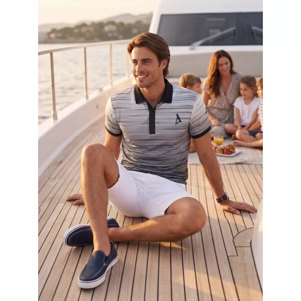  Herren-Funktions-T-Shirt mit Premium-Kragen ALTISPORT VOJ/ALM031TR05 SCHWARZ/WEIß 