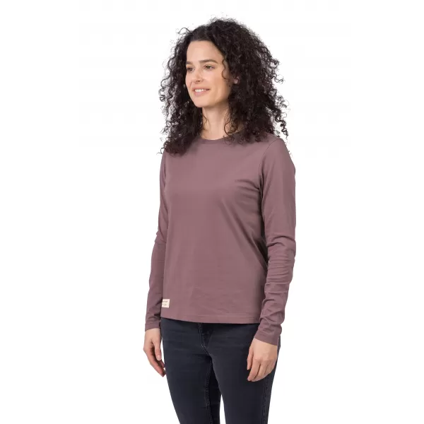  Damen-T-Shirt mit langen Ärmeln HANNAH ALERIN ROSA-TAUPE 