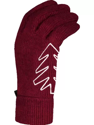 Gestrickte Handschuhe NORDBLANC CLUTCH NBWG7853 BURGUND