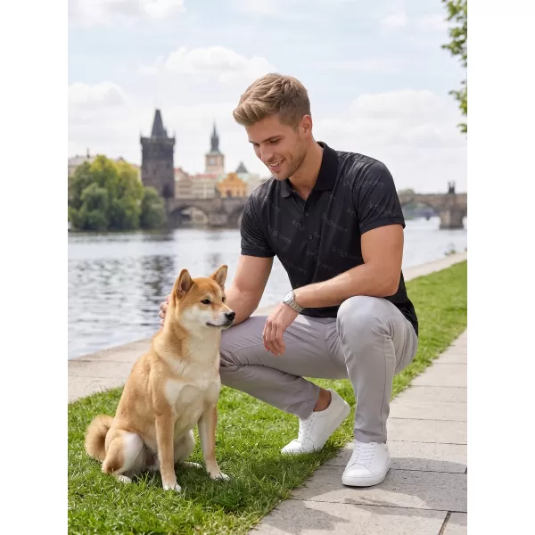  Herren-Funktions-T-Shirt mit Premium-Kragen ALTISPORT VOJ/ALM050TR05 SCHWARZ 