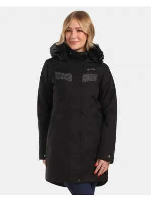 Wintermantel für Damen KILPI PERU-W WL0132KI SCHWARZ