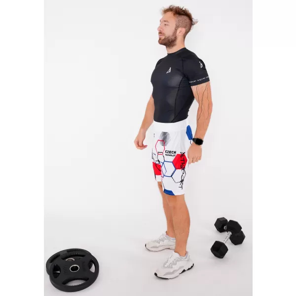  Herren Premium Funktionsshorts ohne Taschen ALTISPORT VOJ/ALM036KRA02 HEXA WEIß 