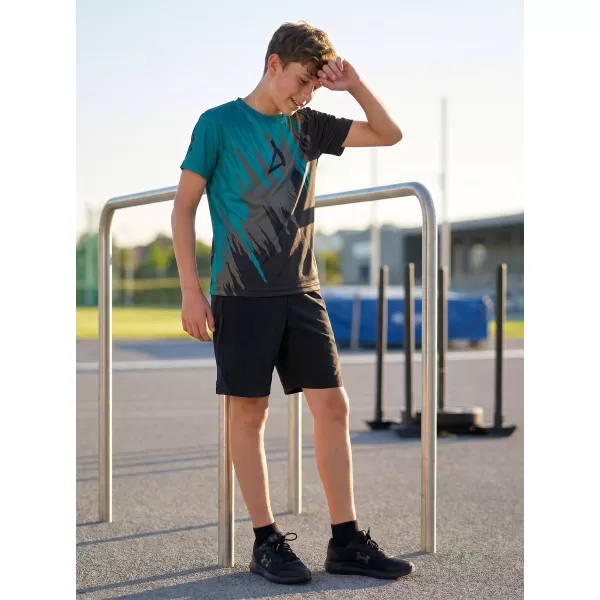 Hochwertiges Funktions-T-Shirt für Kinder ALTISPORT VOJ/ALK006TR01 SCHWARZ/KEROSIN 