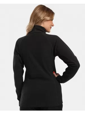 Fleece-Sweatshirt für Damen KILPI ALMERI-W WL0213KI SCHWARZ