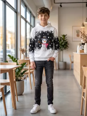 Hochwertiges Funktions-Sweatshirt für Kinder ALTISPORT VOJ/ALKVN2MI01 WEIß
