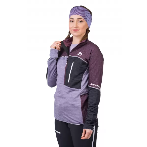  Damen-Sweatshirt HANNAH MEDA HZ PFLAUMENLILA/LAVENDELGRAUMEL 