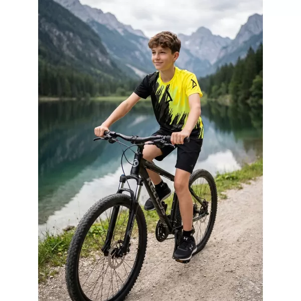  Hochwertiges Funktions-T-Shirt für Kinder ALTISPORT VOJ/ALK006TR01 SCHWARZ UND GELB 