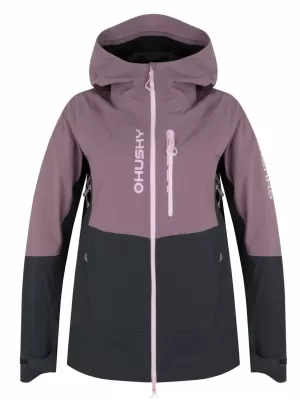 Hardshell -Jacke für Frauen HUSKY NICCO L LILA/GRAU