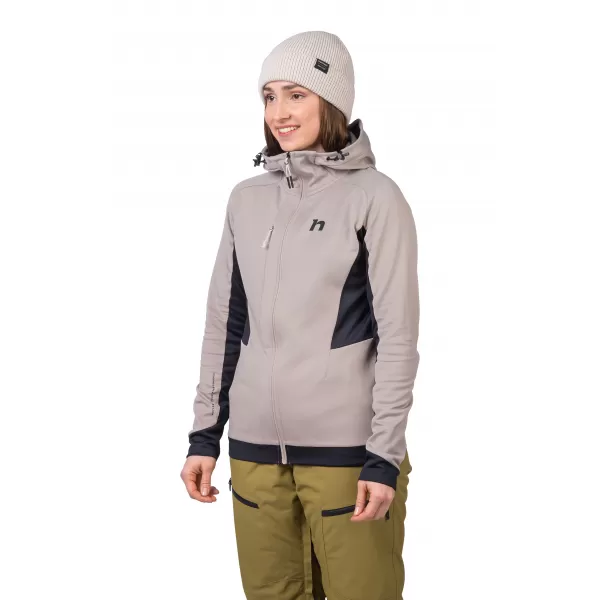  Damen-Sweatshirt HANNAH NELA HOODY ZIEGE/ANTHRAZIT 