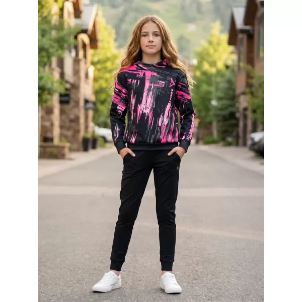  Hochwertiges Funktions-Sweatshirt für Kinder ALTISPORT VOJ/ALK010MI01 SCHWARZ/HELLROSA 