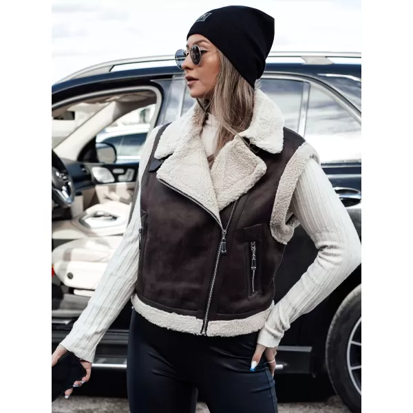  Weste DSTREET WOOLZIP TY4746 ČERNÁ/KARAMELOVÁ SCHWARZ/BRAUN 