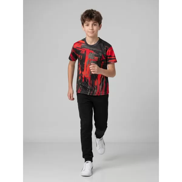  Hochwertiges Funktions-T-Shirt für Kinder ALTISPORT VOJ/ALK010TR01 SCHWARZ/ROT 