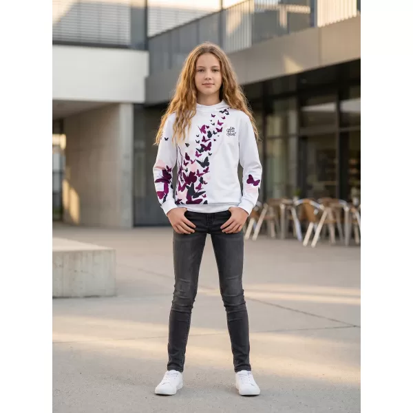  Hochwertiges Funktions-Sweatshirt für Kinder ALTISPORT VOJ/ALK022MI01 WEIß 