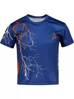 Hochwertiges Funktions-T-Shirt für Kinder ALTISPORT VOJ/ALK004TR01 MARINEBLAU/BRAUN