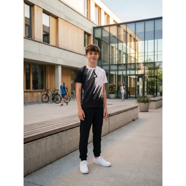  Hochwertiges Funktions-T-Shirt für Kinder ALTISPORT VOJ/ALK006TR01 SCHWARZ UND WEIß 