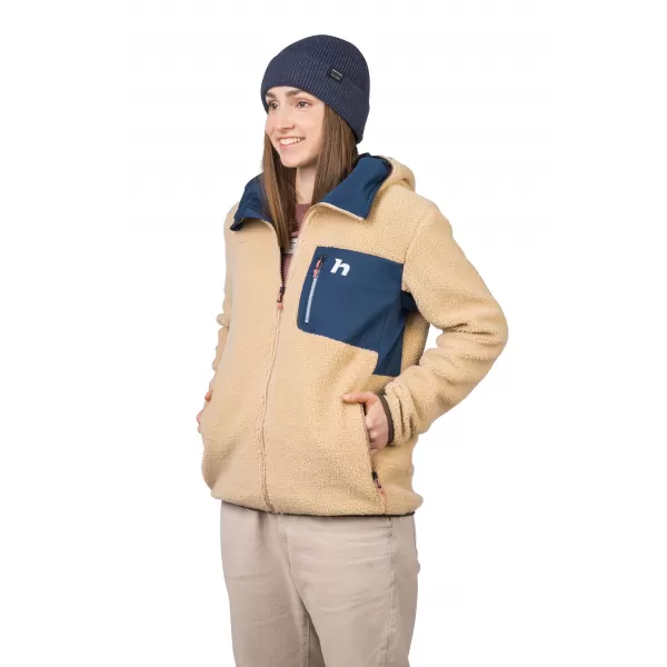  Damen-Sweatshirt HANNAH KOALA HOODY BEIGE/GESCHICHTETES MEER 