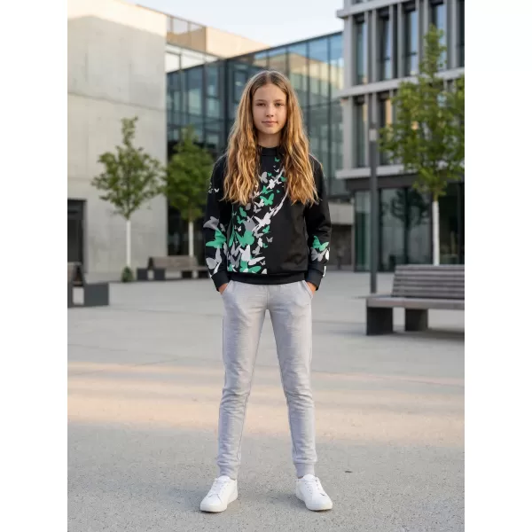  Hochwertiges Funktions-Sweatshirt für Kinder ALTISPORT VOJ/ALK022MI01 SCHWARZ/TÜRKIS 