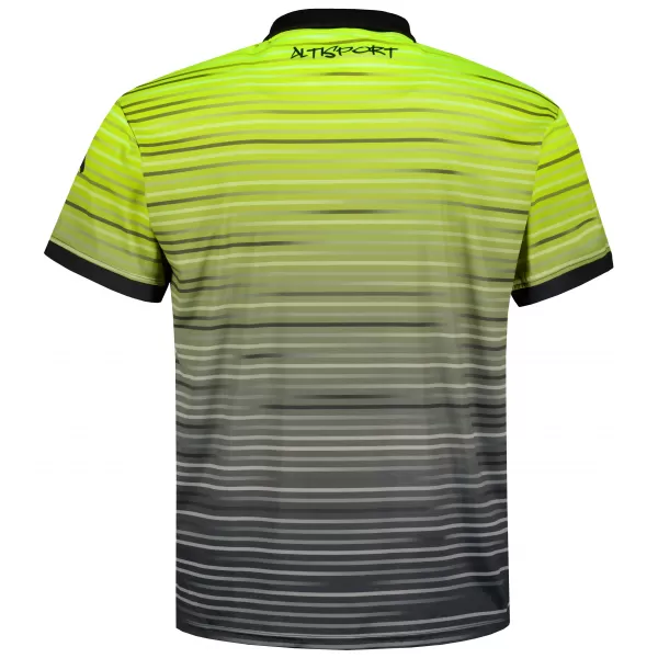  Herren-Funktions-T-Shirt mit Premium-Kragen ALTISPORT VOJ/ALM031TR05 SCHWARZ/NEONGELB 