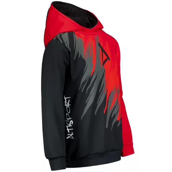  Hochwertiges Funktions-Sweatshirt für Kinder ALTISPORT VOJ/ALK006MI01 SCHWARZ/ROT 