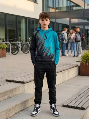 Hochwertiges Funktions-Sweatshirt für Kinder ALTISPORT VOJ/ALK006MI01 KEROSIN/BLAU
