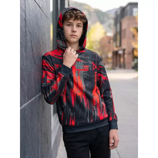  Hochwertiges Funktions-Sweatshirt für Kinder ALTISPORT VOJ/ALK010MI01 SCHWARZ/ROT 