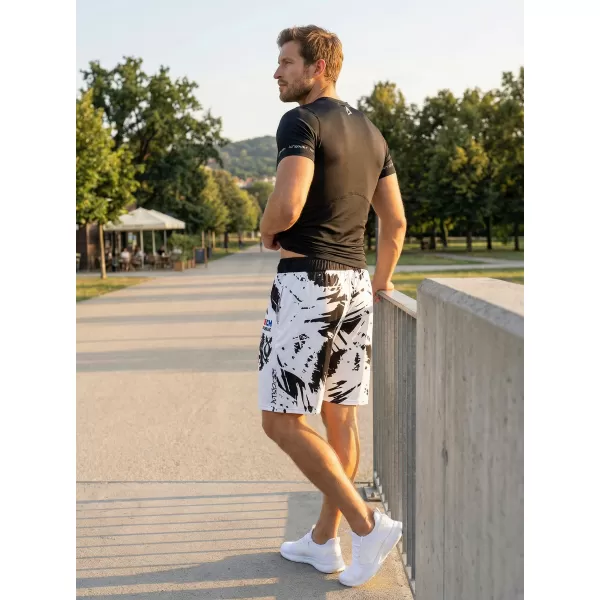  Herren Premium Funktionsshorts ohne Taschen ALTISPORT VOJ/ALM036KRA02 ABSTRAKTION 