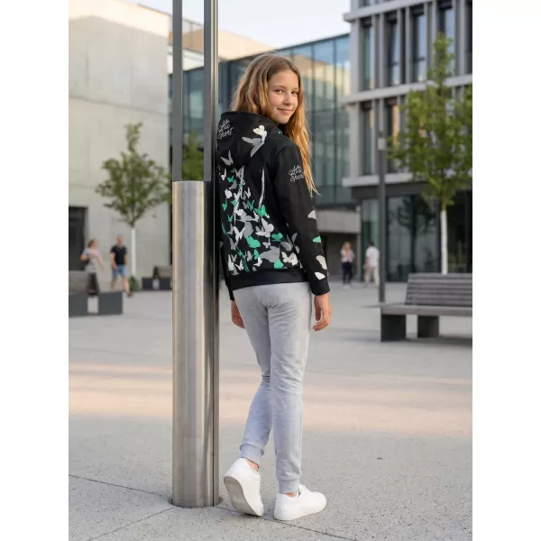  Hochwertiges Funktions-Sweatshirt für Kinder ALTISPORT VOJ/ALK022MI01 SCHWARZ/TÜRKIS 