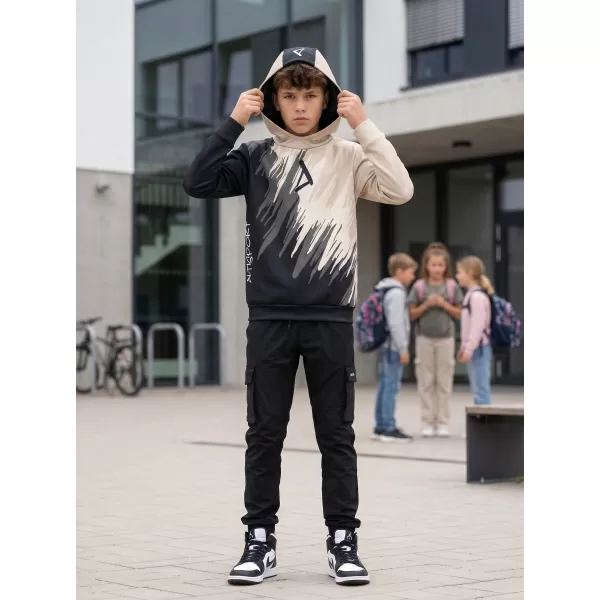  Hochwertiges Funktions-Sweatshirt für Kinder ALTISPORT VOJ/ALK006MI01 SCHWARZ/BRAUN 