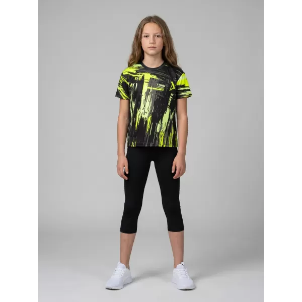  Hochwertiges Funktions-T-Shirt für Kinder ALTISPORT VOJ/ALK010TR01 SCHWARZ UND GELB 
