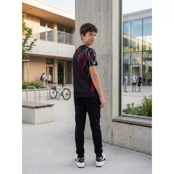  Hochwertiges Funktions-T-Shirt für Kinder ALTISPORT VOJ/ALK004TR01 SCHWARZ/ROT 