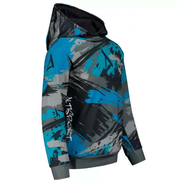  Hochwertiges Funktions-Sweatshirt für Kinder ALTISPORT VOJ/ALK014MI01 SCHWARZ/KEROSIN 