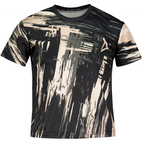  Hochwertiges Funktions-T-Shirt für Kinder ALTISPORT VOJ/ALK010TR01 SCHWARZ/BRAUN 