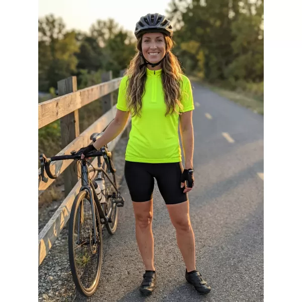  Damen-Radtrikot ALTISPORT NoPrint NP/ALW115NJ LEUCHTEND GELB 
