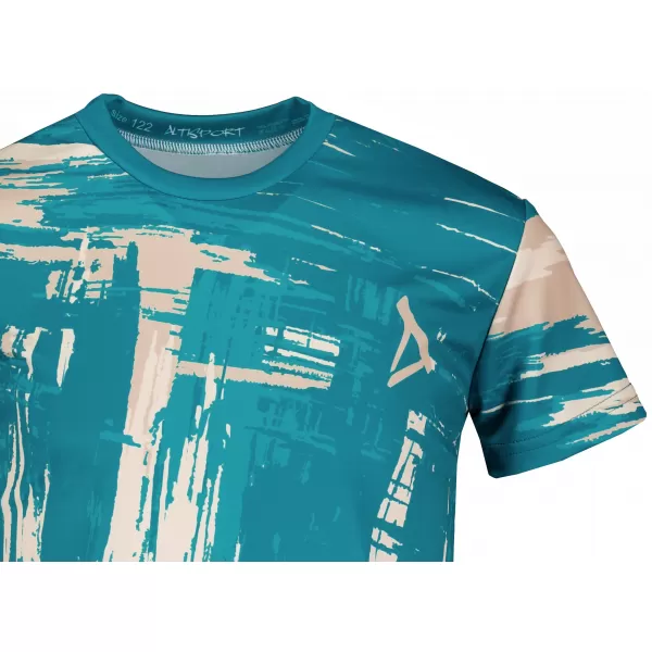  Hochwertiges Funktions-T-Shirt für Kinder ALTISPORT VOJ/ALK010TR01 SMARAGD/BLAU 