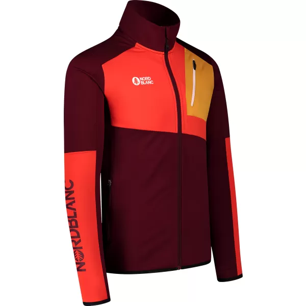  Powerfleece-Sweatshirt für Herren NORDBLANC RIVER NBSFM8011 BURGUND 