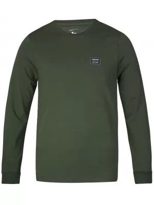 Herren-T-Shirt mit langen Ärmeln HANNAH KIRK II KOMBUGRÜN