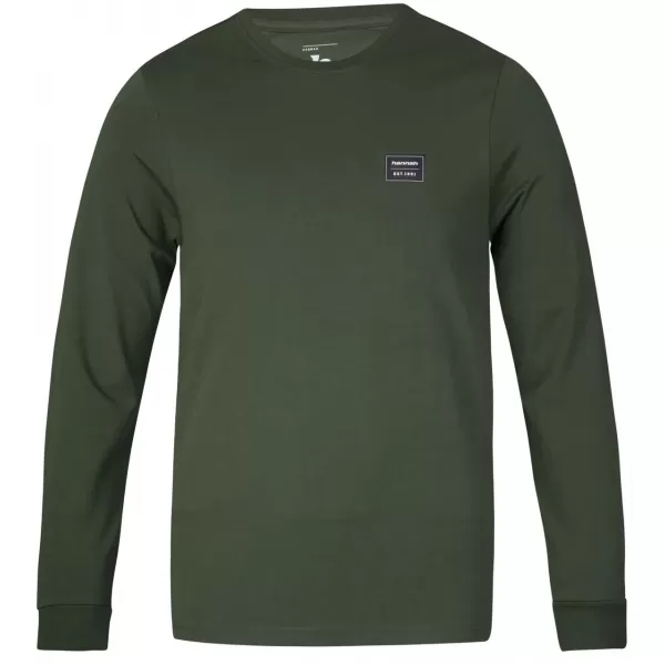  Herren-T-Shirt mit langen Ärmeln HANNAH KIRK II KOMBUGRÜN 