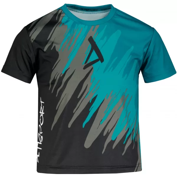  Hochwertiges Funktions-T-Shirt für Kinder ALTISPORT VOJ/ALK006TR01 SCHWARZ/KEROSIN 