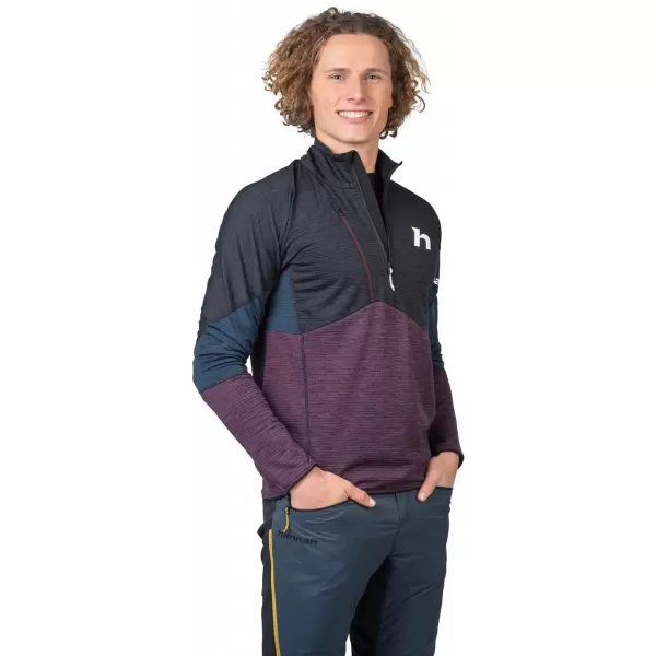  Herren-Sweatshirt HANNAH NIRO HZ ANTHRAZIT/PFLAUMENLILA MEL 