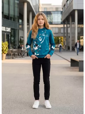 Hochwertiges Funktions-Sweatshirt für Kinder ALTISPORT VOJ/ALK022MI01 KEROSIN