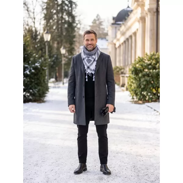  Schal BRANDIT BD7009 WEIß/SCHWARZ 