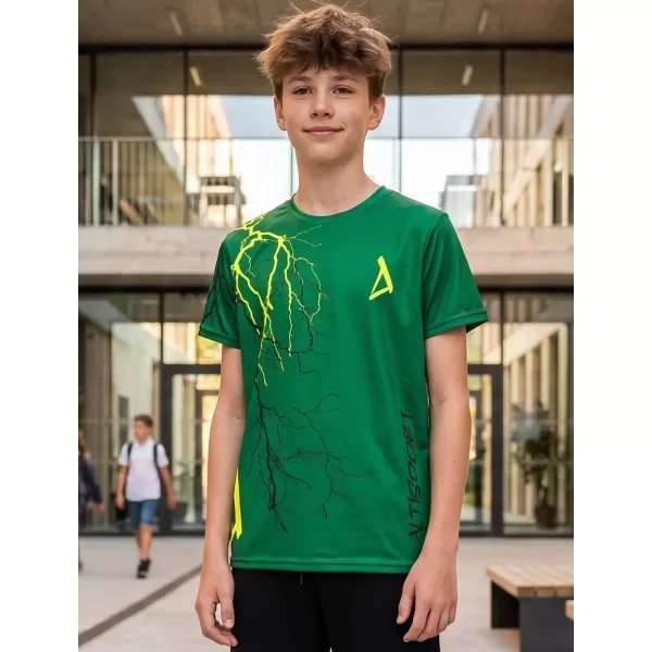  Hochwertiges Funktions-T-Shirt für Kinder ALTISPORT VOJ/ALK004TR01 FLASCHENGRÜN 