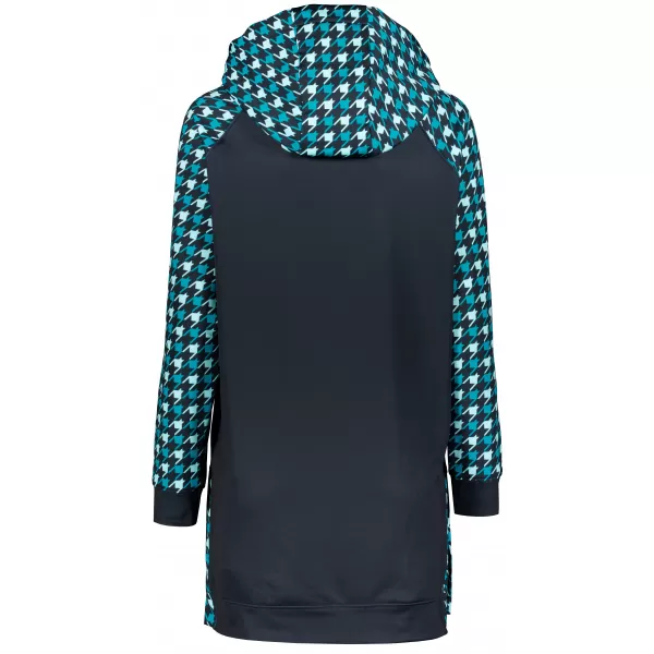 Funktionelles erweitertes Damen-Sweatshirt Premium ALTISPORT VOJ/ALW048MI03 SCHWARZ UND BLAU 