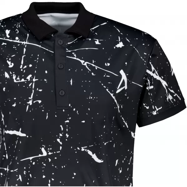  Herren-Funktions-T-Shirt mit Premium-Kragen ALTISPORT VOJ/ALM034TR05 SCHWARZ 