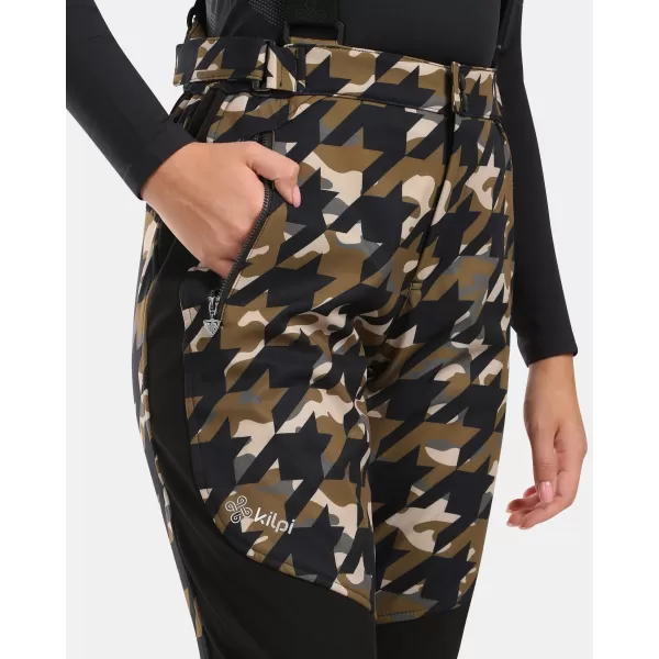  Softshell-Skihose für Damen KILPI TORIEN-W WL0407KI KHAKI 