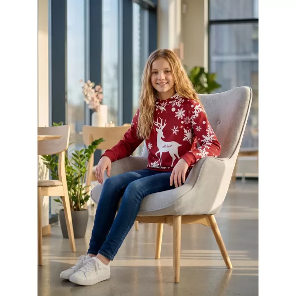  Hochwertiges Funktions-Sweatshirt für Kinder ALTISPORT VOJ/ALKVN5MI01 ROT 