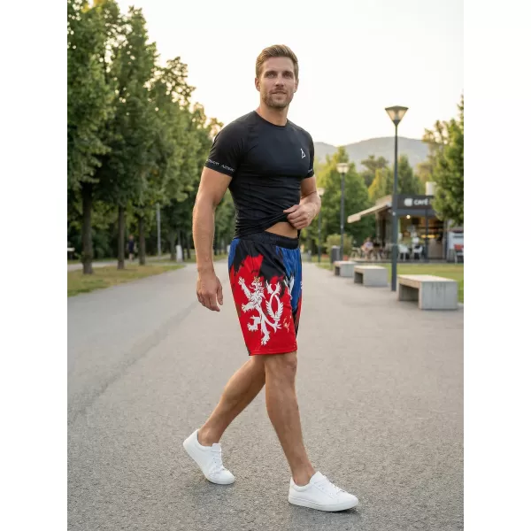  Herren Premium Funktionsshorts ohne Taschen ALTISPORT VOJ/ALM036KRA02 STREIFEN 