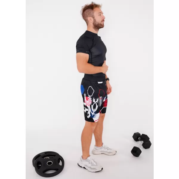 Herren Premium Funktionsshorts ohne Taschen ALTISPORT VOJ/ALM036KRA02 HEXA SCHWARZ 