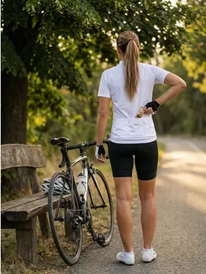 Damen-Radtrikot ALTISPORT NoPrint NP/ALW115NJ WEIß